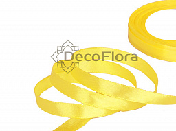 Лента атласная 0,6cm*20м - 022 - желтковый